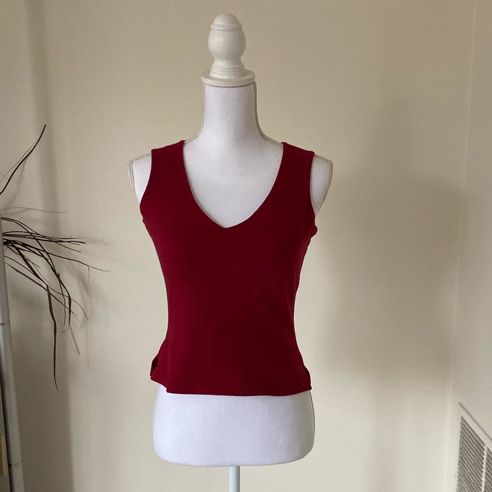 red wine colored Top